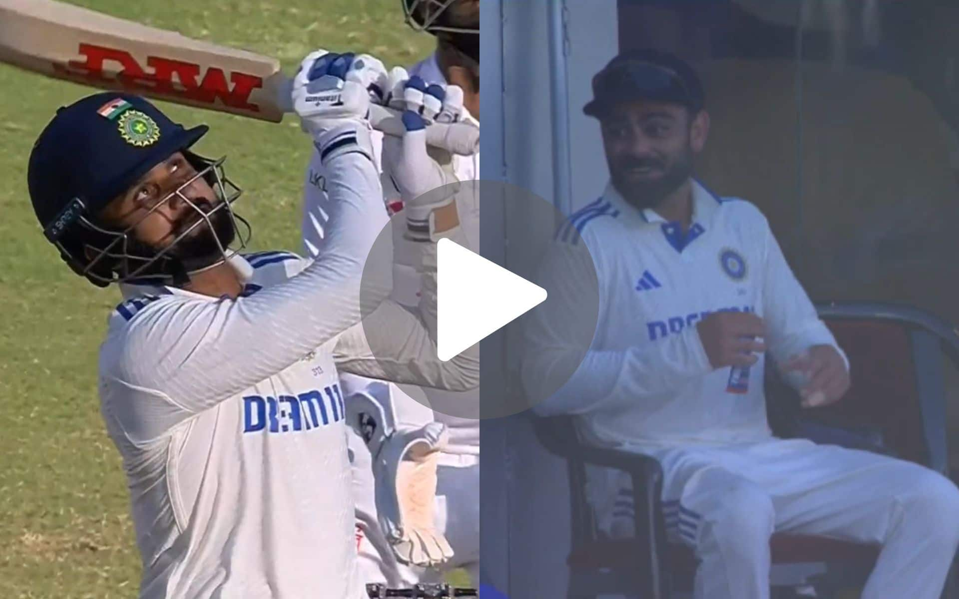 [Watch] Virat Kohli Smiles With Pride As Akash Deep Whacks Shakib For Two Sixes With His Bat